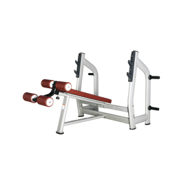 Скамья для жима с отрицательным наклоном (КОРИЧНЕВЫЙ) BRONZE GYM H-024, фото 