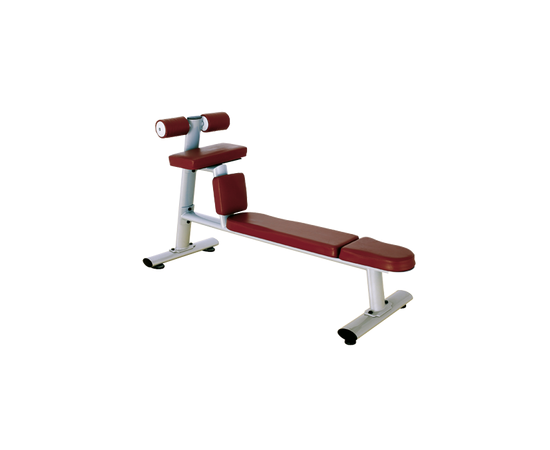 Скамья для скручиваний горизонтальная (КОРИЧНЕВЫЙ) BRONZE GYM H-035, фото 