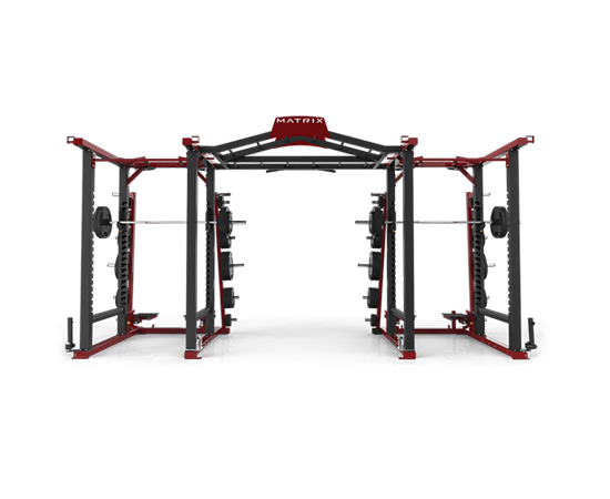 Силовая рама DOUBLE MEGA RACK (СЕРЕБРИСТЫЙ) MATRIX MAGNUM MG-MR47x2, фото 